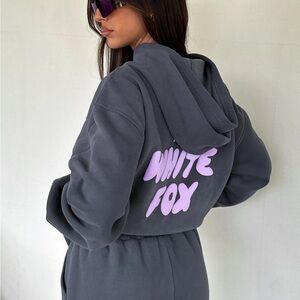 White Fox Boutique Offstage Hoodie Volcanic. Size - S/M